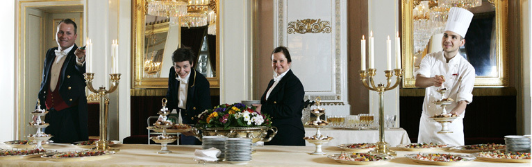 Members of The Royal Court during preparations for His Majesty The King's 70th birthday (Photo: Scanpix)